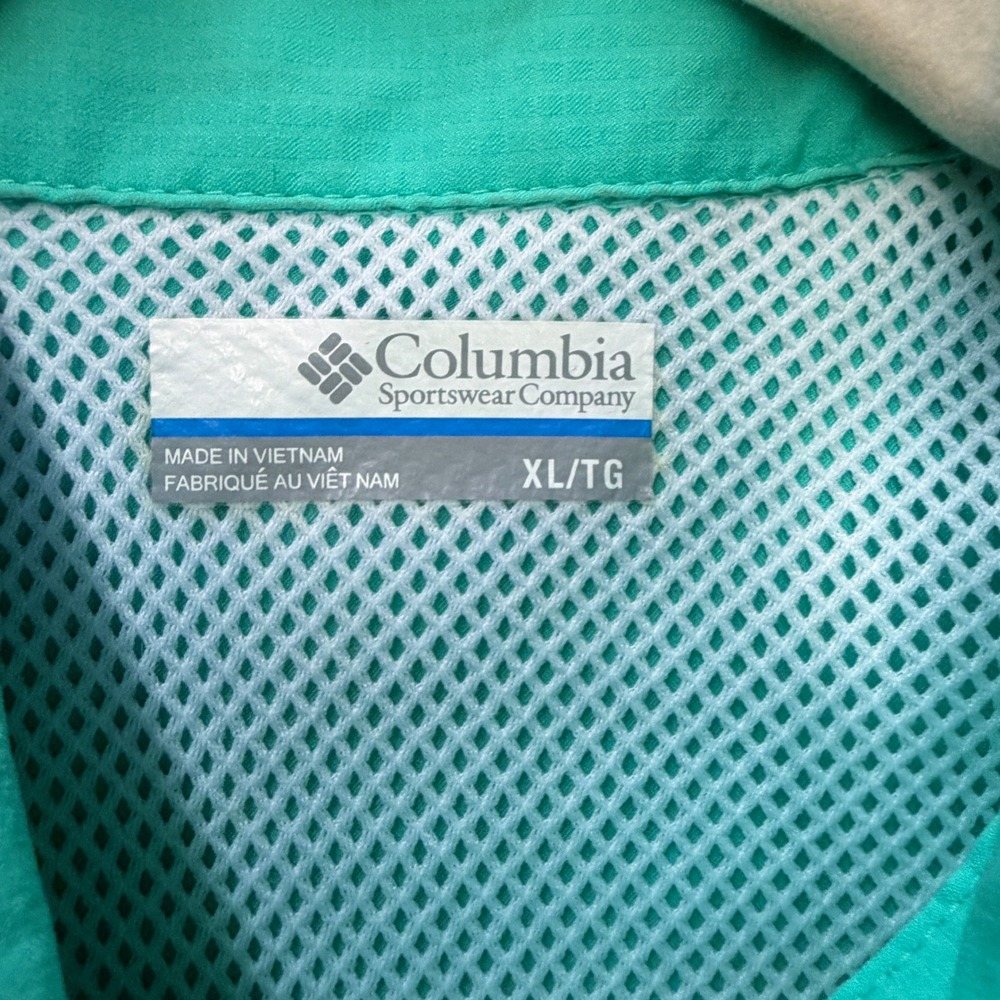 Columbia PFG Shirt Womens XL Green Long Sleeve Button Up Bahama II Fishing Gear - Picture 3 of 14